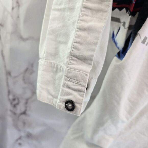 Alamosa Western Shirt Womens Large Black Blue Red Button Up Aztec Southwest - Picture 10 of 14